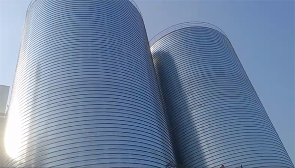 威海2座混凝土高架卷板仓